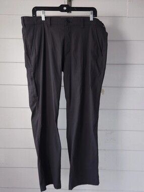 Eddie Bauer Travex Men's Pants 36x30 Gray Nylon Stretch Hiking Travel Outdoor